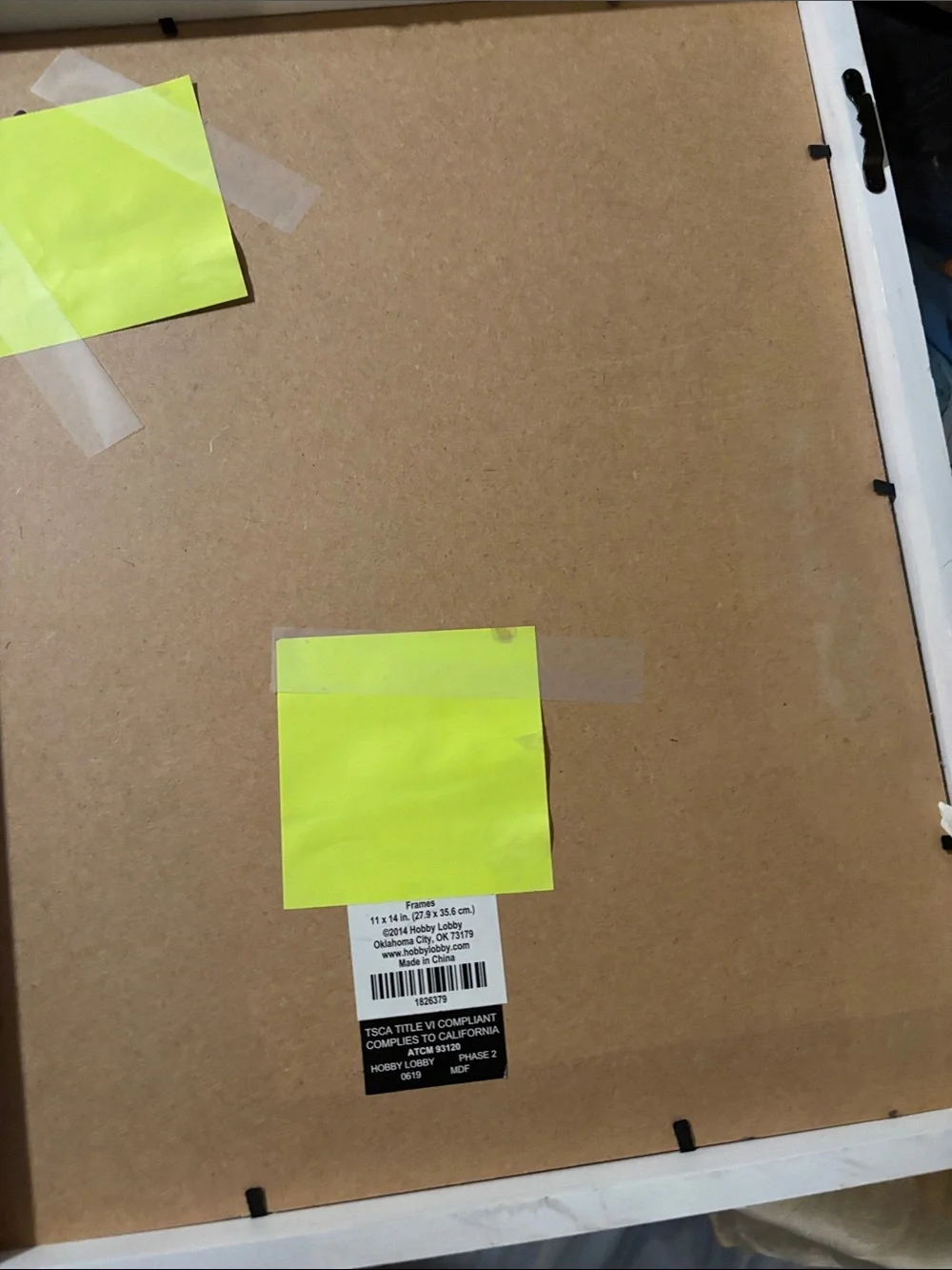 Framed Wall Art - Yellow & Black Concert Poster